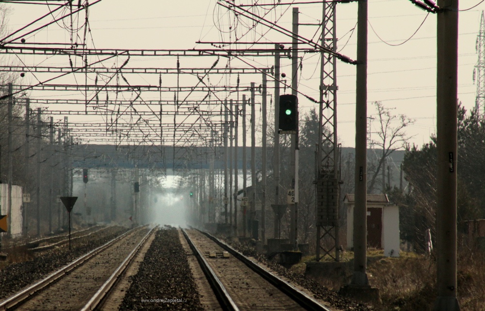 Electric Way (On the photo:  cesta, elektřina, vlak, most)