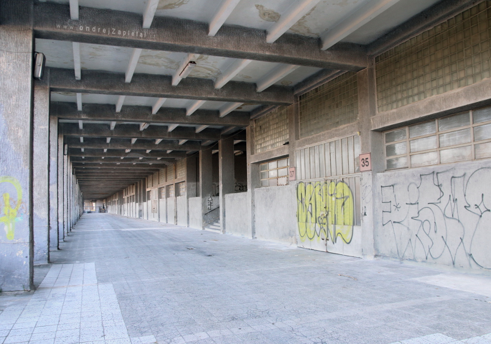 Long Hall (On the photo:  (Urbex photography) interiér, ruiny, beton)