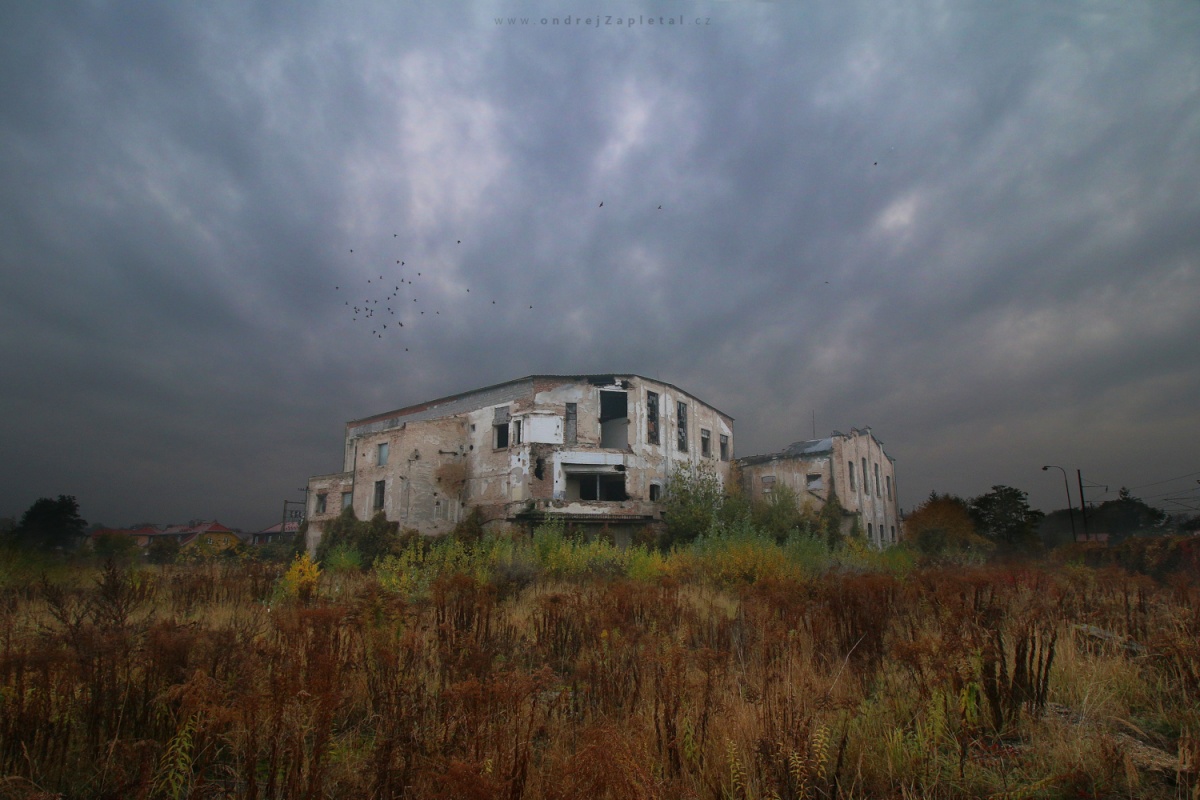 Old Sugar Refinery (On the photo:  (Urbex photography) ruiny, industrial, mraky, podzim, budova)