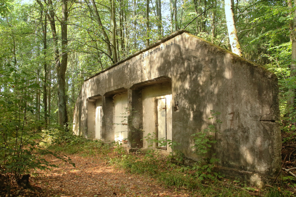 Explosives Repository (On the photo:  armáda, beton, les, léto, industrial)
