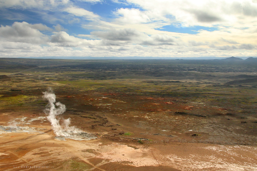 View of Steam Rising (On the photo:  (Nature photography) geologie, příroda)