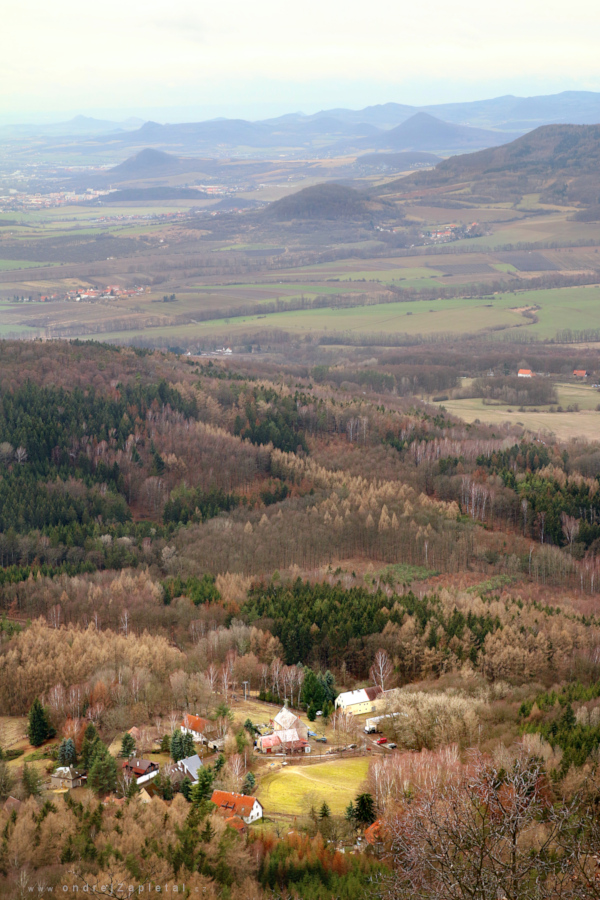 From Sedlo Mountain (On the photo:  hory, stromy, venkov)