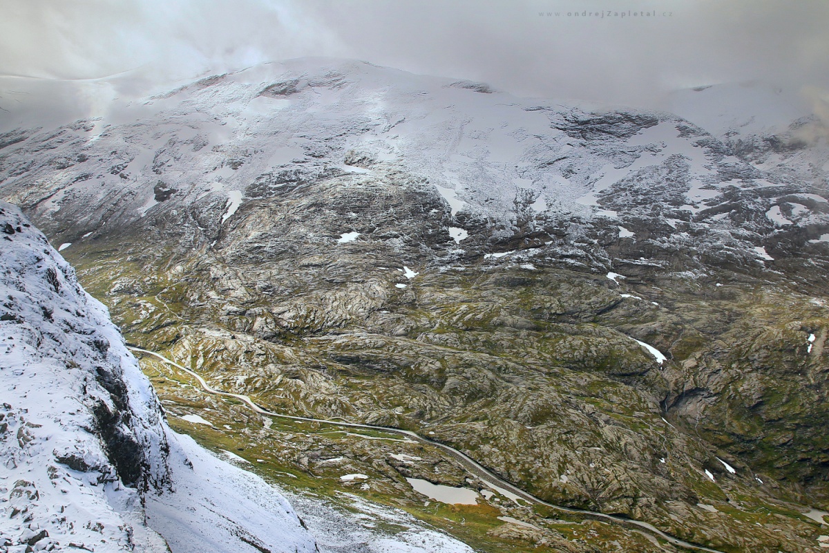 Road through Valley (On the photo:  (Landscape photography) hory, skála, cesta, příroda)