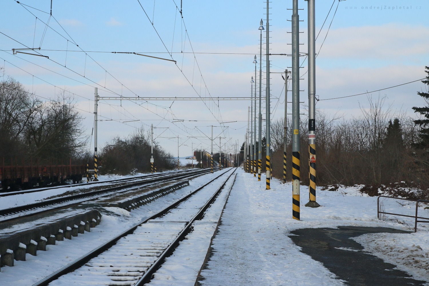 Way to Pilsen (On the photo:  (Industrial Photography) cesta, elektřina, vlak)