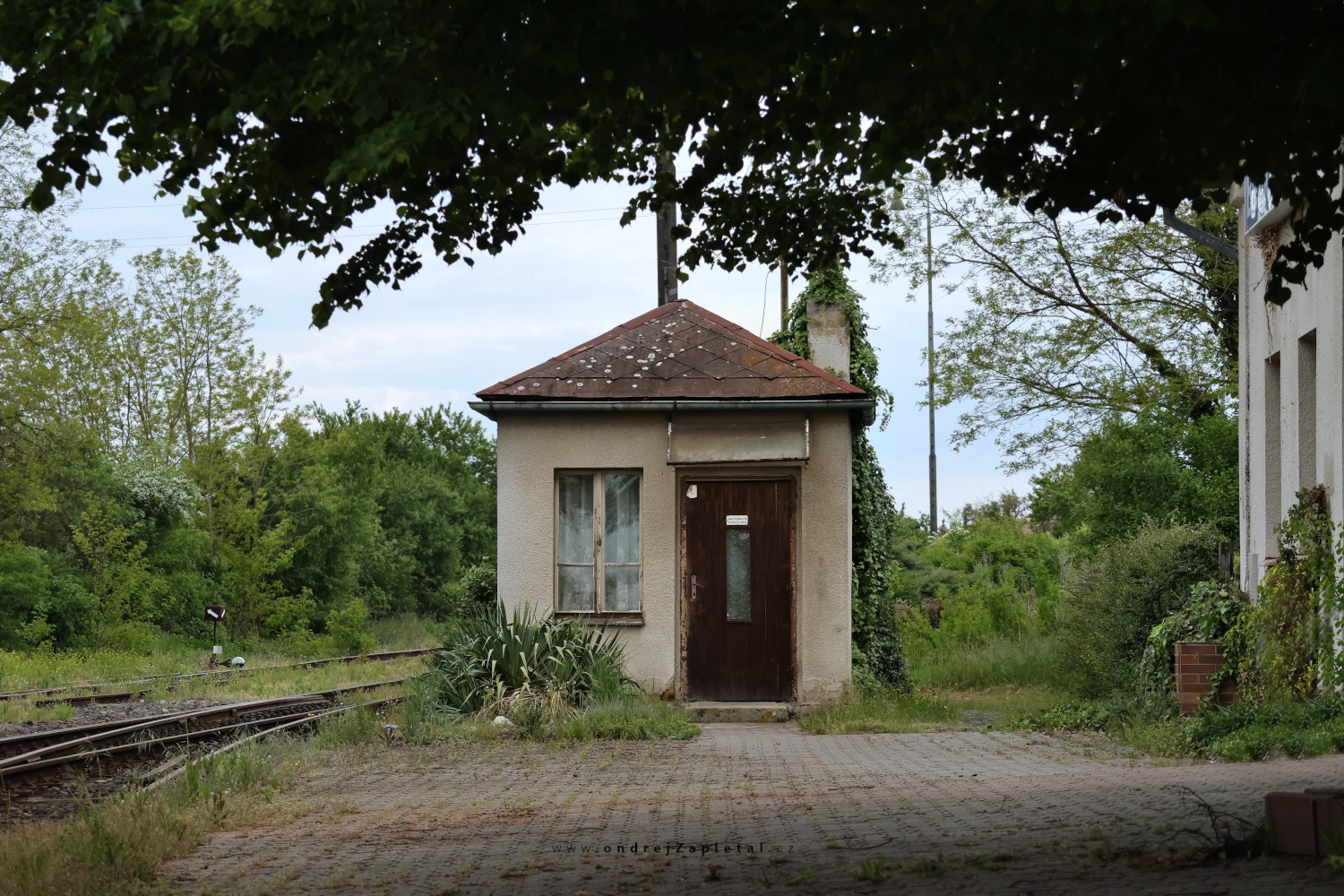 Lazy Afternoon at the Train Station (On the photo:  (Rural photography) budova, vlak, jaro)