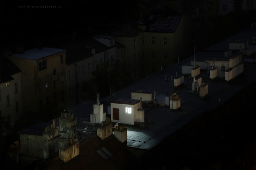 Světlo na střeše photography