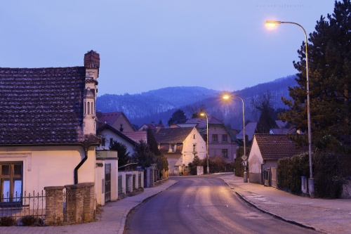 Street in Řevnice photography