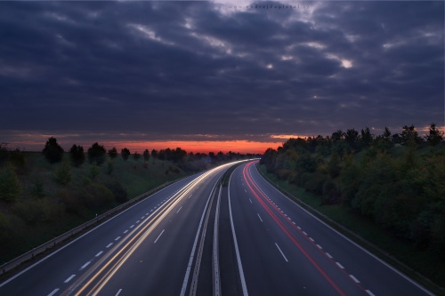Lights on a Highway photography