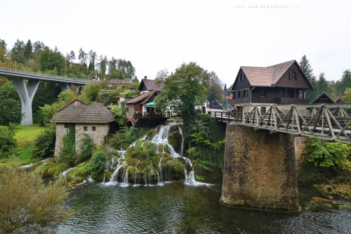 Waterfalls through a Village photography