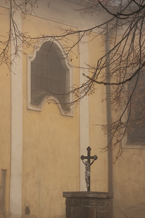 Cross by a Church photography